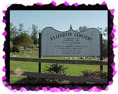 At the entrance to the current Elizabeth Cemetery.
