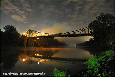 Boston Bridge At Night